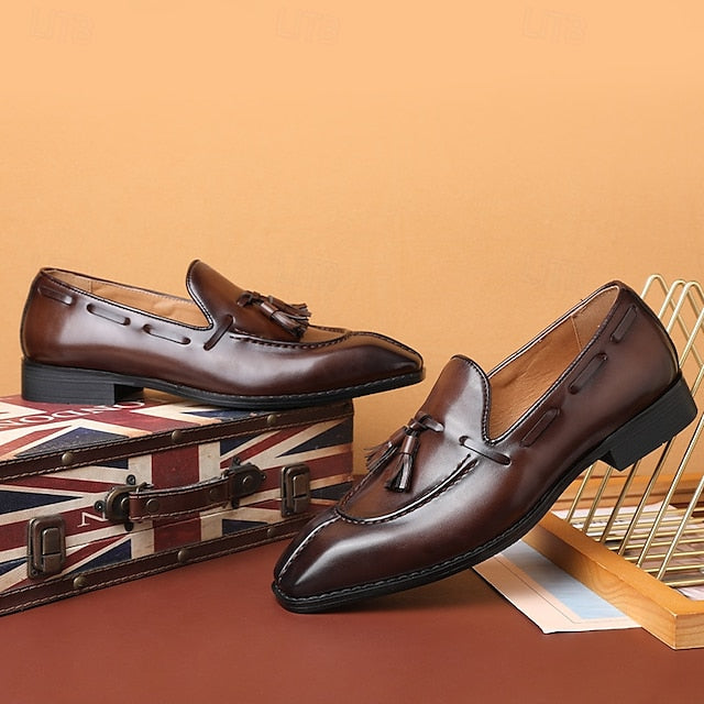 Tassel Detail Derby with Shoes - Brown Men's Kentucky