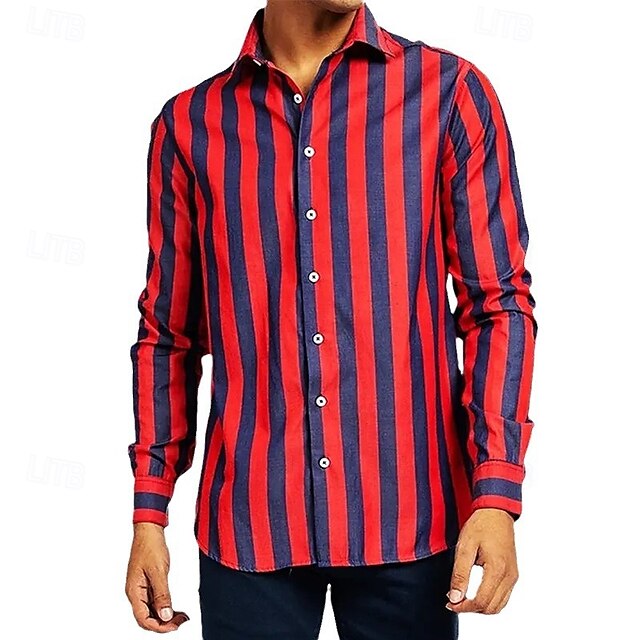 Men's Casual Shirt Beach Up Summer Button