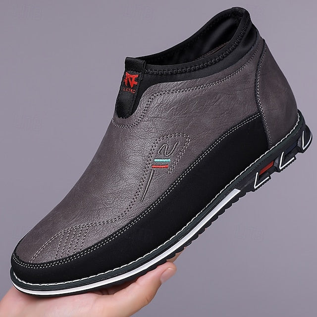 Loafers Suede Driving Men's Slip-On with Flexible Shoes: