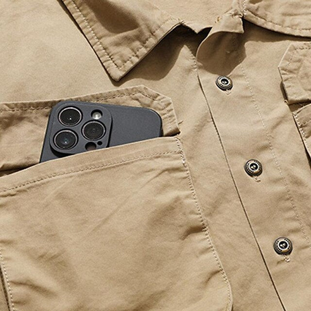Work Shirts Workwear Men's Button Casual Shirt