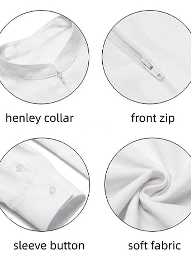 Men's Casual Shirt White Summer Beach
