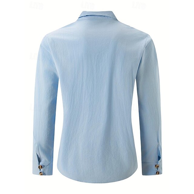 Popover Men's Shirt Beach Linen Summer
