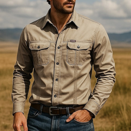 Button Beach Men's Casual Up Shirt Summer