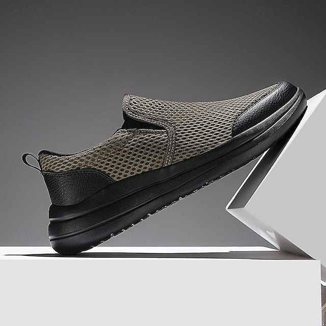 Shoes with Print Canvas Men's Animal Espadrille Slip-On