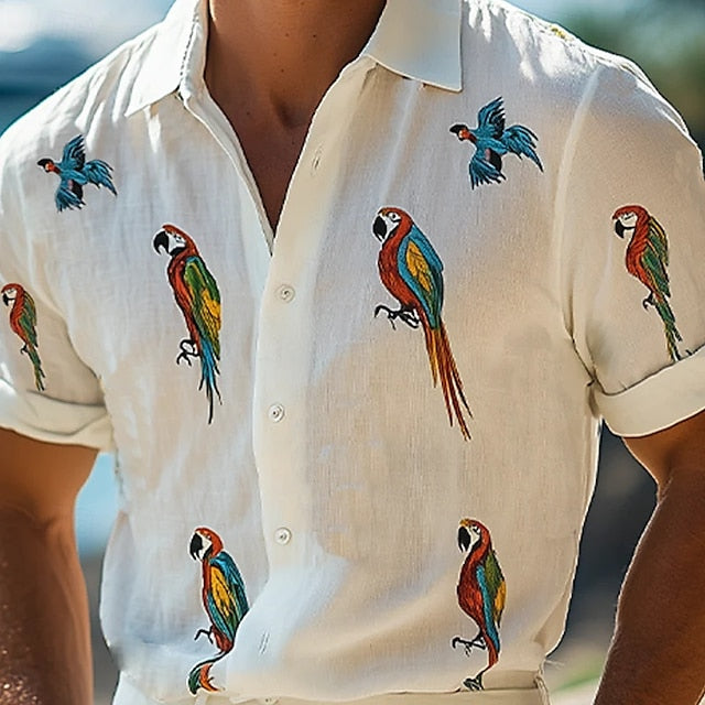 Wear Men's Summer Up Linen Beach Button Shirt