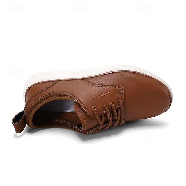 Blue Oxford Lace-Up Leather Shoes Men's – Navy Classic