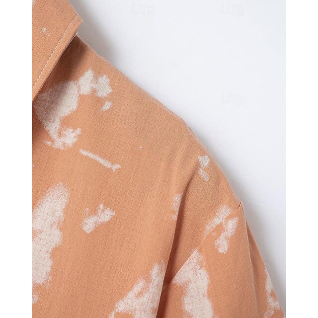 Up Button Men's Shirt Beach Summer Casual