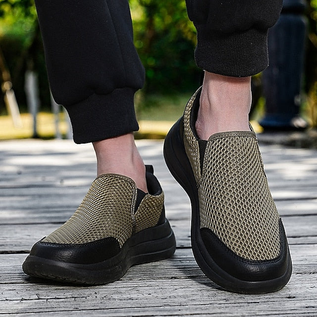 Shoes with Print Canvas Men's Animal Espadrille Slip-On
