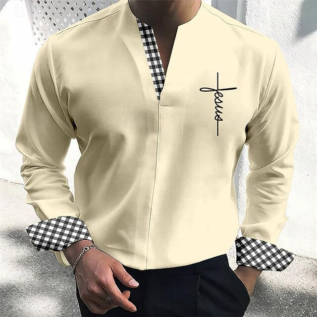 Up Beach Summer Shirt Casual Button Men's
