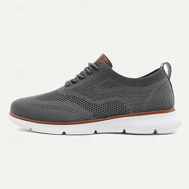 Sneakers Breathable - Knit Casual Men's Lightweight Walking
