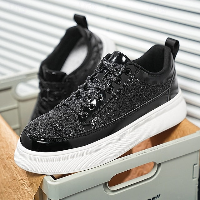 Sneakers Men's Leather Comfortable Slip Casual PU Walking