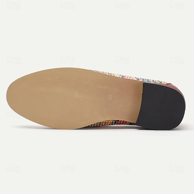 with Moccasins Men's Yellow Buckle Metal