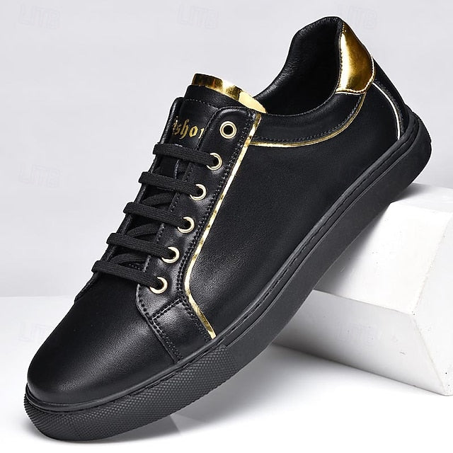 Casual Men's Walking Split Sneakers Leather Comfortable