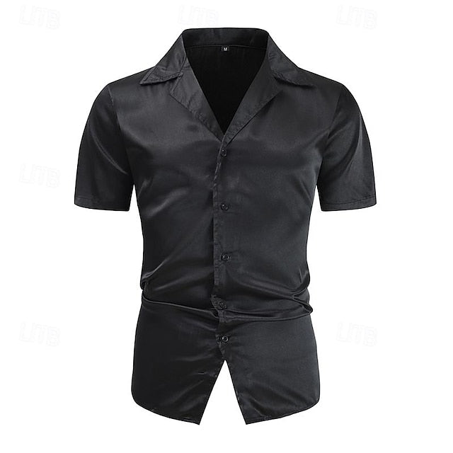 Up Button Men's Casual Beach Shirt Summer