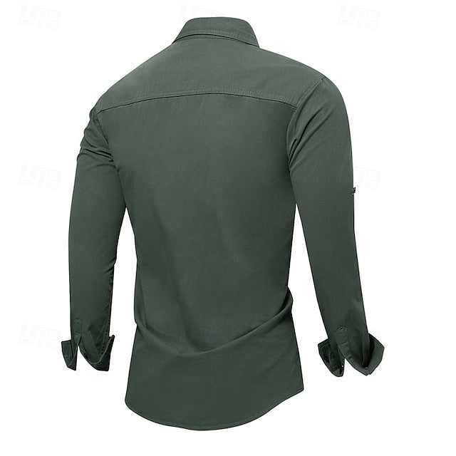 khaki Up Men's Casual Button Shirt Summer