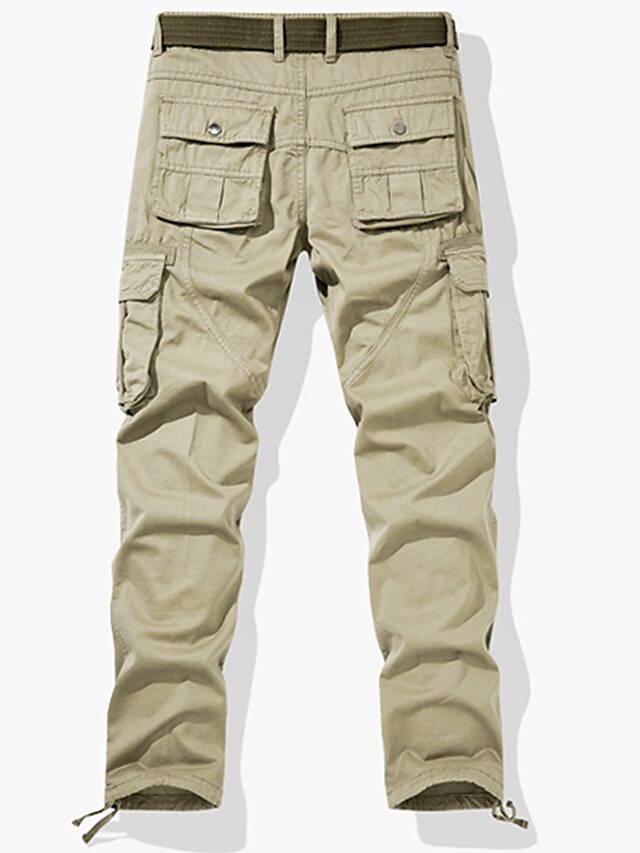 Pants Work Cargo Trousers Multi Pocket Men's