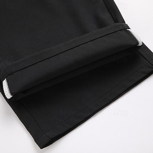 Pants Men's Golf Stretch Casual Trousers Pocket