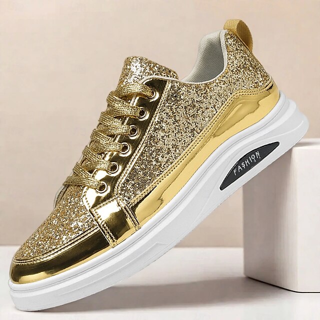 PU Casual Walking Slip Comfortable Sneakers Men's Leather