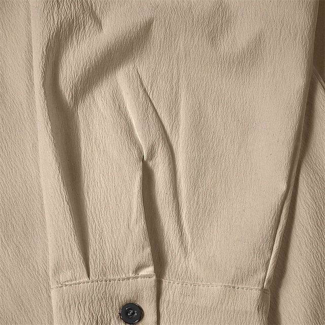 Shirt Beach Summer Up Button Casual Men's