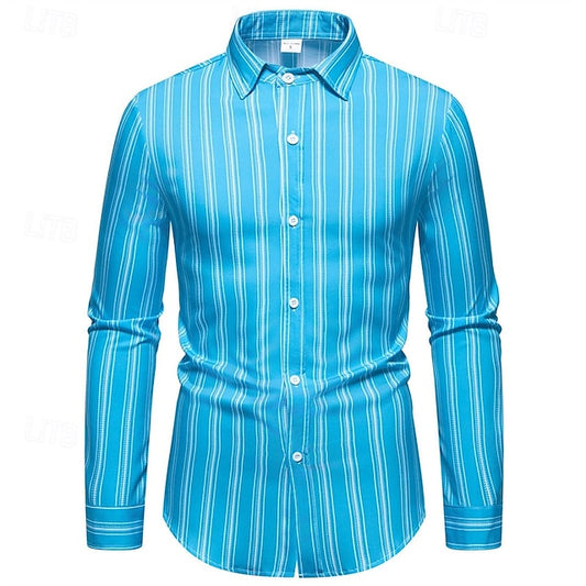 Men's Summer Shirt Beach Up Casual Button