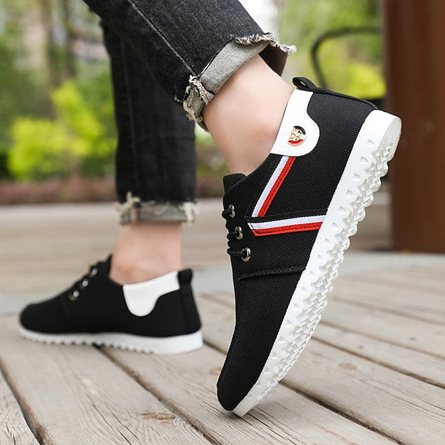 and Navy Nylon Tan Casual Men's Sneakers – Breathable