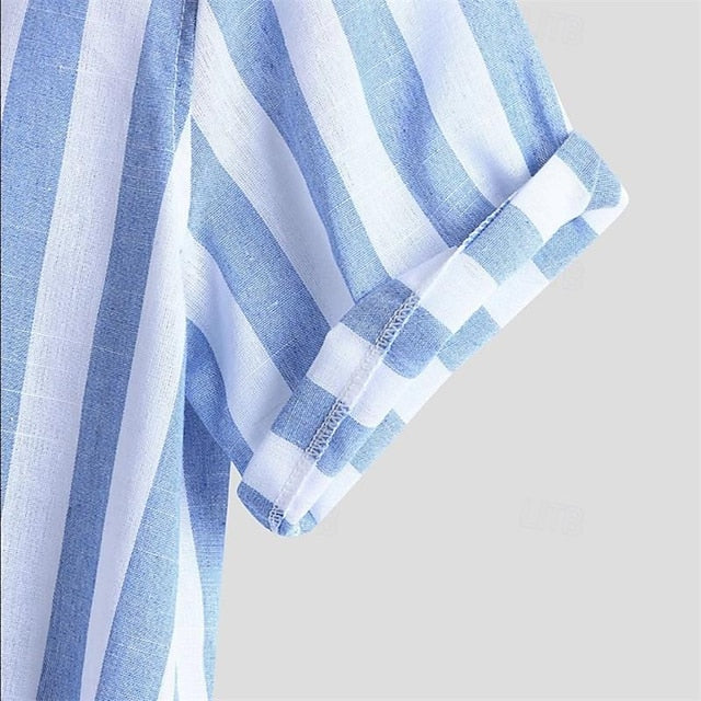 Linen Shirt Cotton Men's Summer