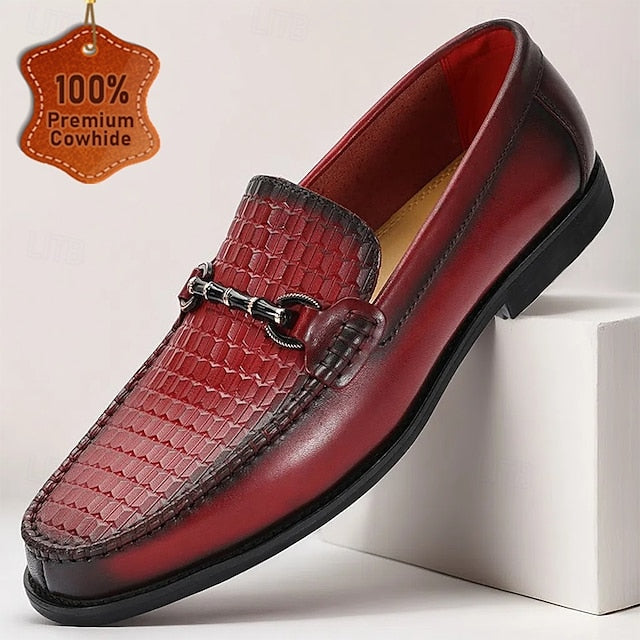 White Espadrille Men's Shoes Slip-On Artistic with