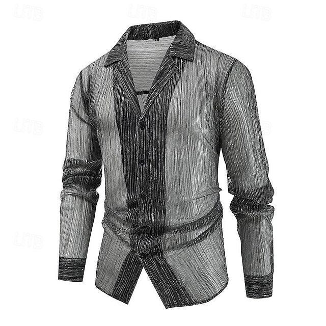 Men's Button Casual Shirt Up Beach Summer