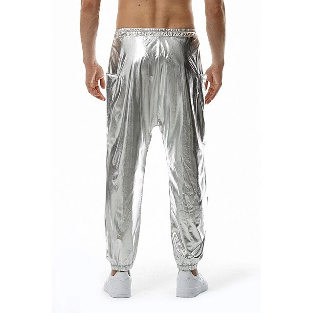 Trousers Sequin Elastic Casual Pants Men's Joggers