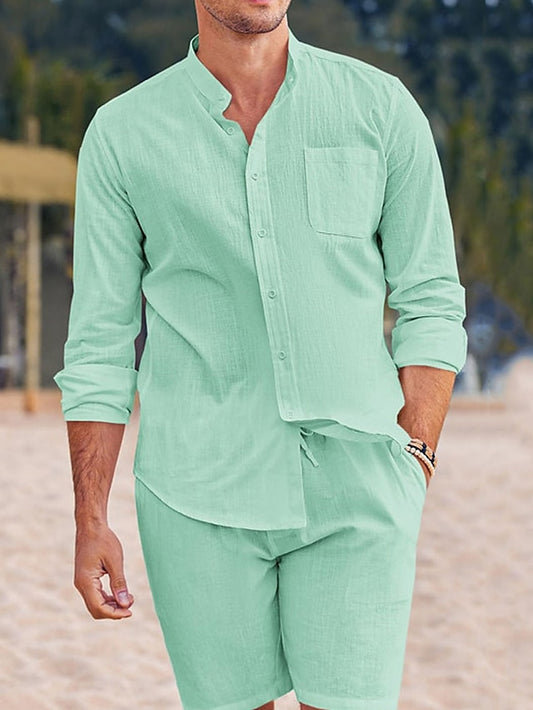 Shirt Collar Piece 2 Men's Mandarin Chinese