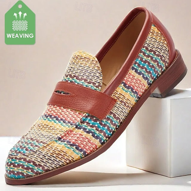 with Moccasins Men's Yellow Buckle Metal