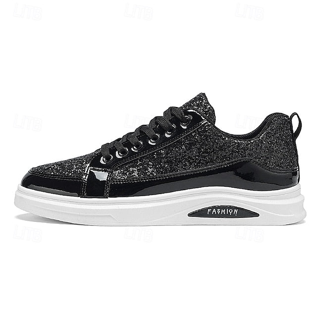 PU Casual Walking Slip Comfortable Sneakers Men's Leather