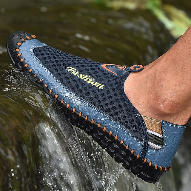 Casual Men's Shoes Mesh Lightweight Slip-On Breathable –