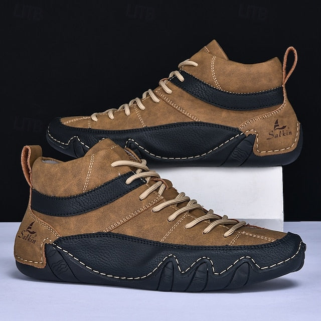 Casual High-Top Lightweight Men's Sneakers Lace-Up –