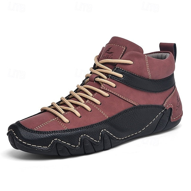 Casual High-Top Lightweight Men's Sneakers Lace-Up –