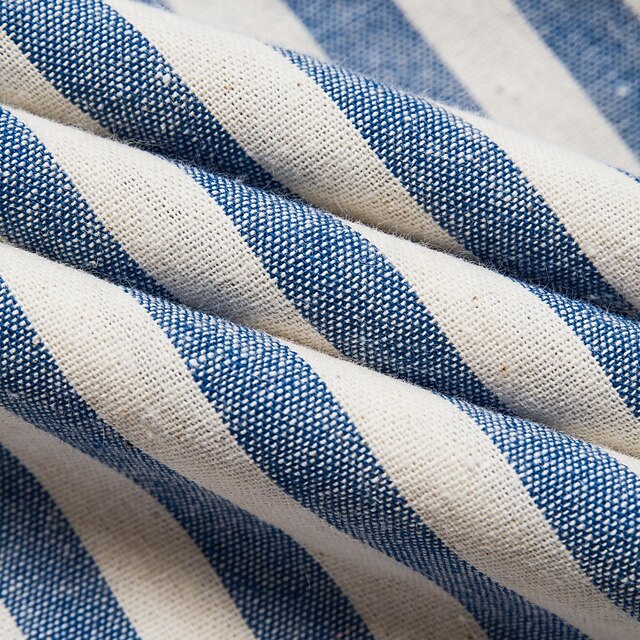 Summer 100% Casual Cotton Shirt Up Button Men's
