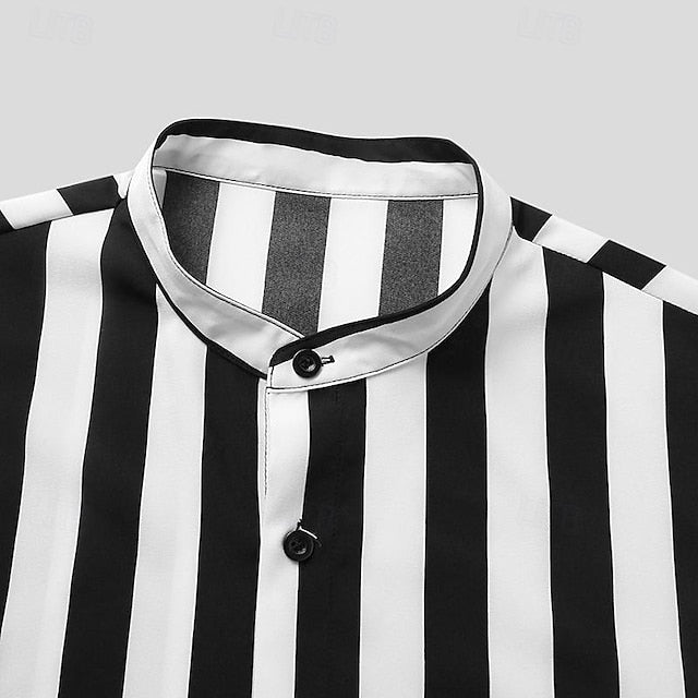 Beach Shirt Summer Men's Button Casual Up