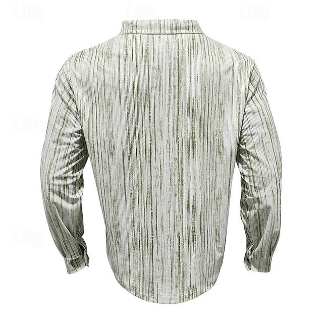 Button Shirt Casual Beach Summer Up Men's