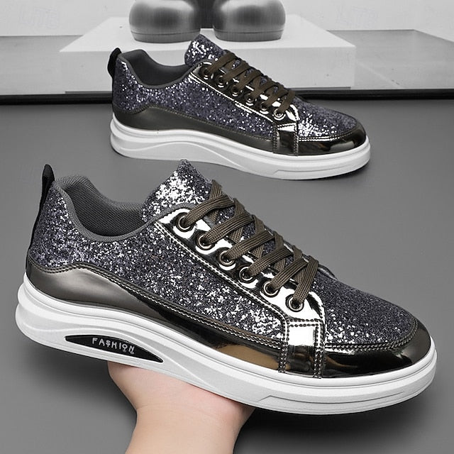 PU Casual Walking Slip Comfortable Sneakers Men's Leather