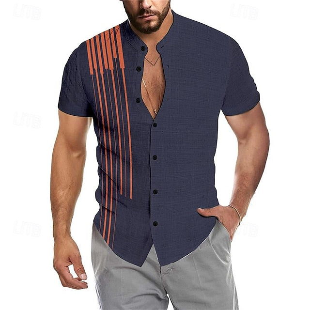 Mandarin Men's Shirt Collar Chinese