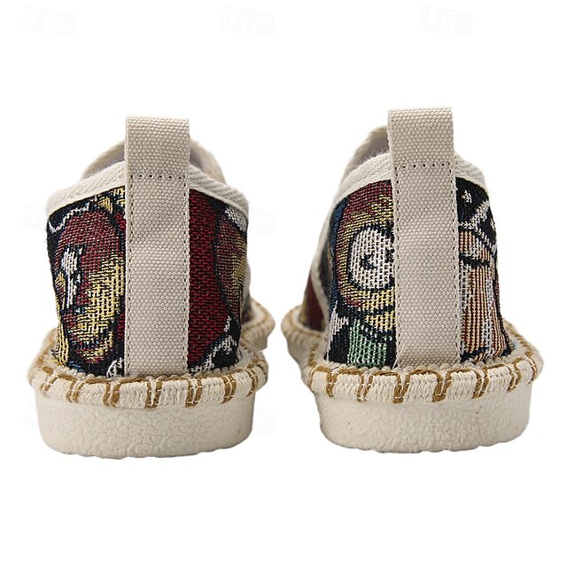 Shoes with Print Canvas Men's Animal Espadrille Slip-On