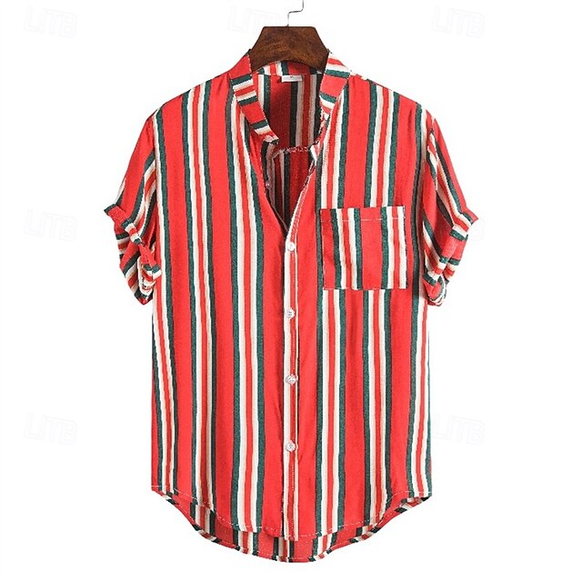 Popover Summer Beach Casual Shirt Men's
