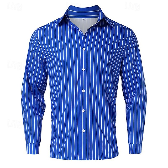 Men's Button Casual Up Shirt Pink Summer