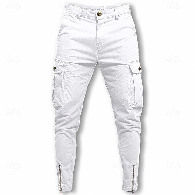 Casual Men's Cargo Chinos Pants Trousers Summer