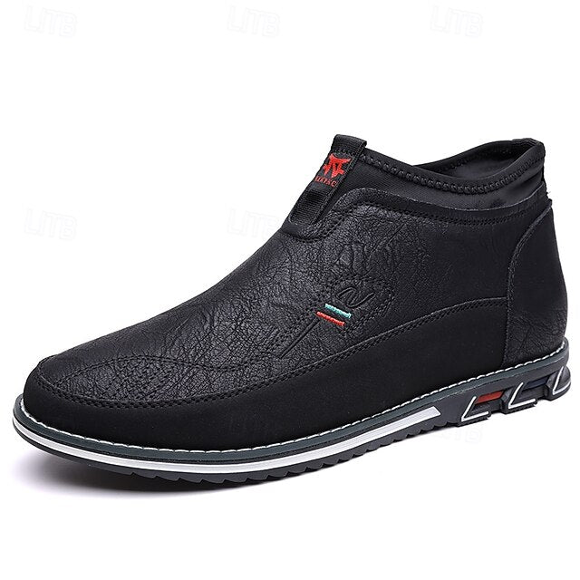 Loafers Suede Driving Men's Slip-On with Flexible Shoes: