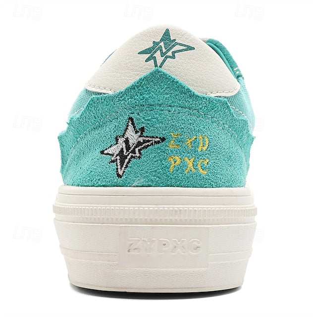 Comfortable Canvas Sneakers Slip Walking Casual Men's Suede