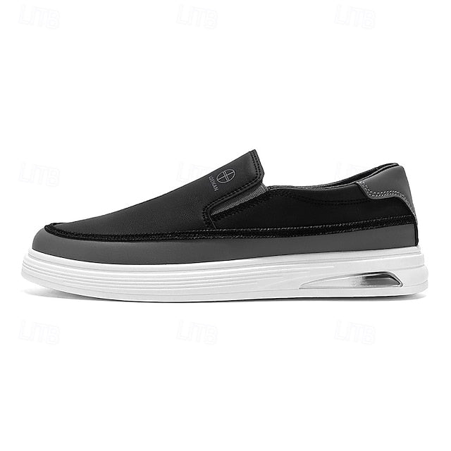 Accent Gold and Slip-on with White Men's Sneakers