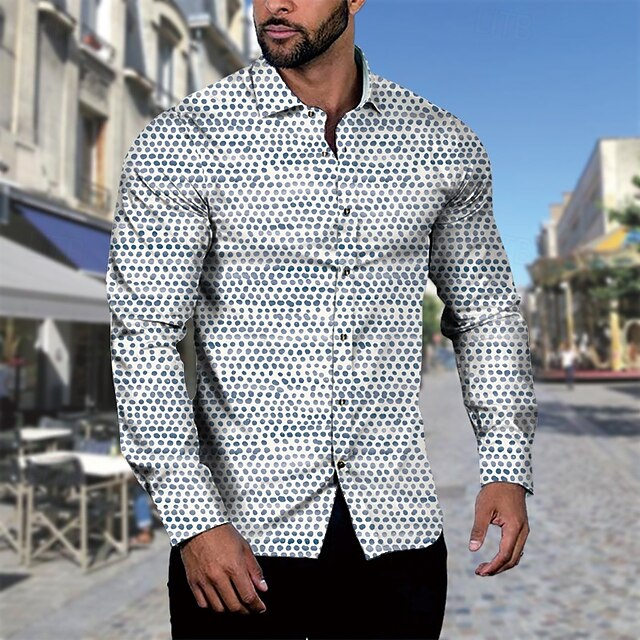 Men's Up Beach Shirt Summer Button Casual