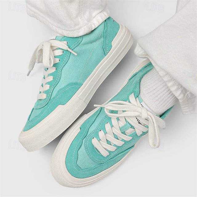 Comfortable Canvas Sneakers Slip Walking Casual Men's Suede
