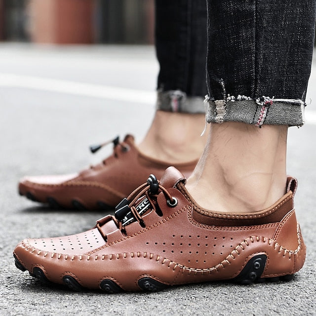 Daily Plus Men's Loafers Size Sneakers Leather Summer